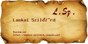 Laskai Szilárd névjegykártya